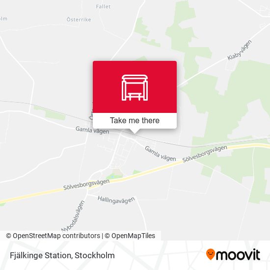 Fjälkinge Station map