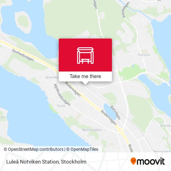Luleå Notviken Station map