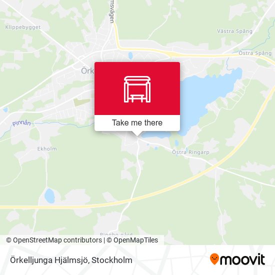 Örkelljunga Hjälmsjö map