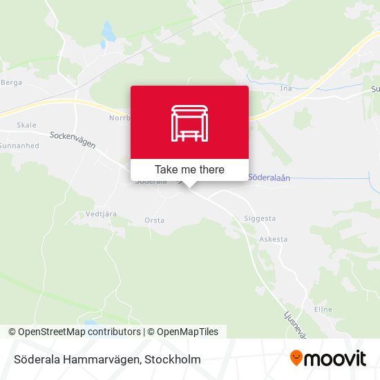 Söderala Hammarvägen map