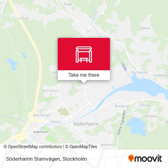 Söderhamn Stamvägen map