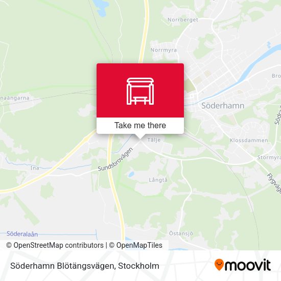 Söderhamn Blötängsvägen map