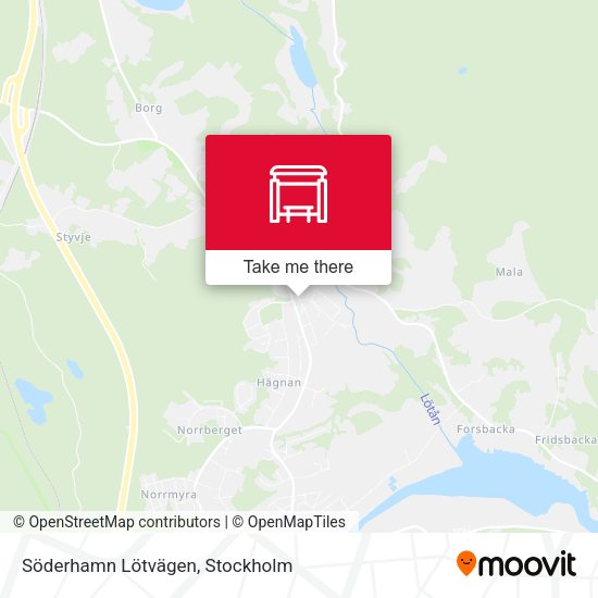 Söderhamn Lötvägen map
