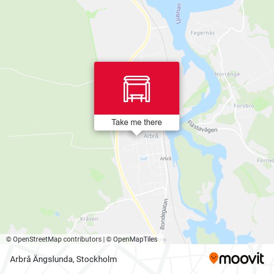 Arbrå Ängslunda map