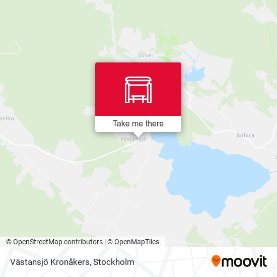 Västansjö Kronåkers map