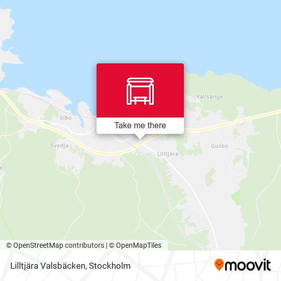 Lilltjära Valsbäcken map