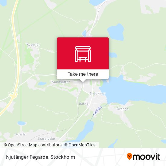 Njutånger Fegärde map