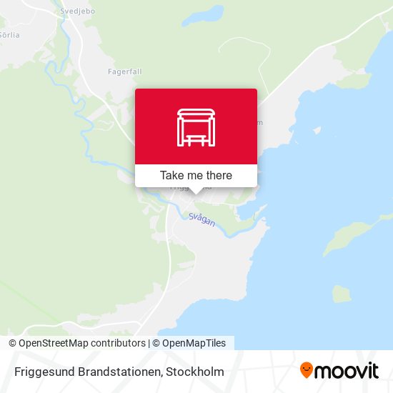 Friggesund Brandstationen map
