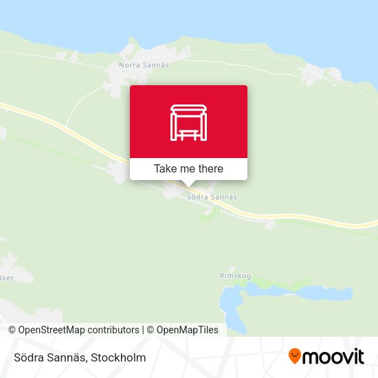 Södra Sannäs map