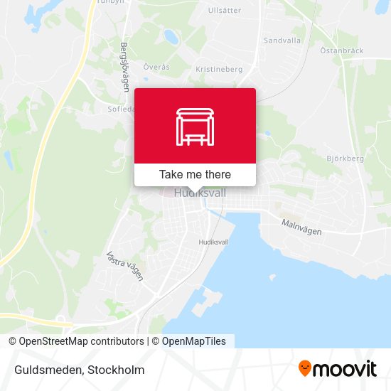 Guldsmeden map