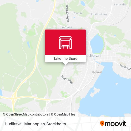 Hudiksvall Mariboplan map