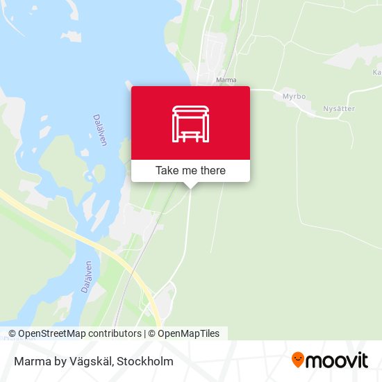 Marma by Vägskäl map