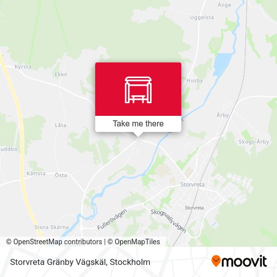Storvreta Gränby Vägskäl map