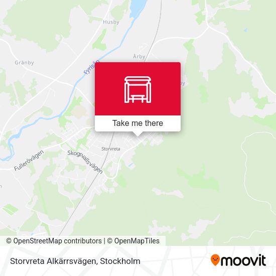 Storvreta Alkärrsvägen map