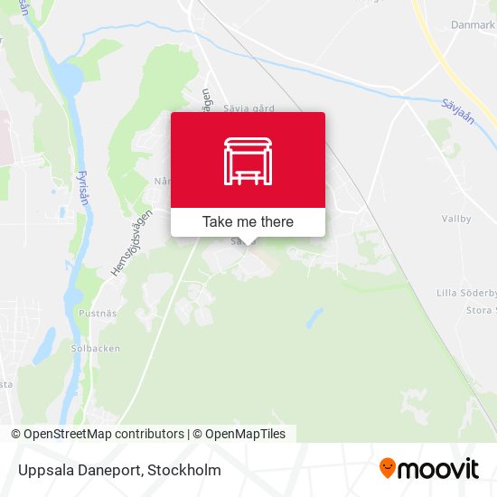 Uppsala Daneport map