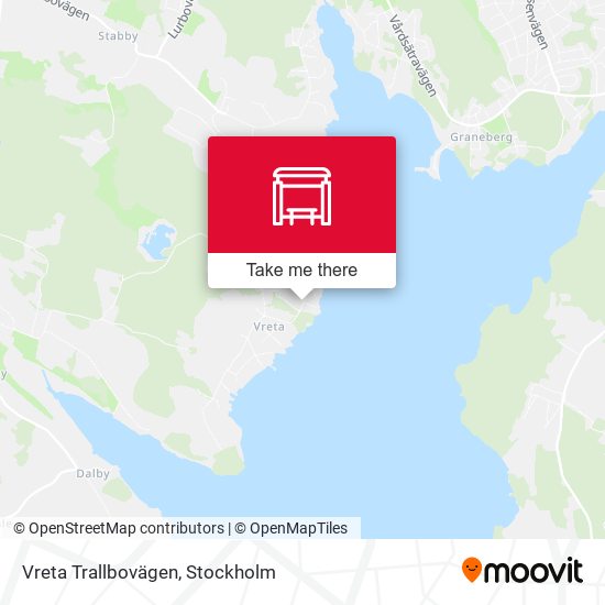 Vreta Trallbovägen map