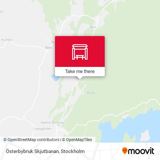 Österbybruk Skjutbanan map