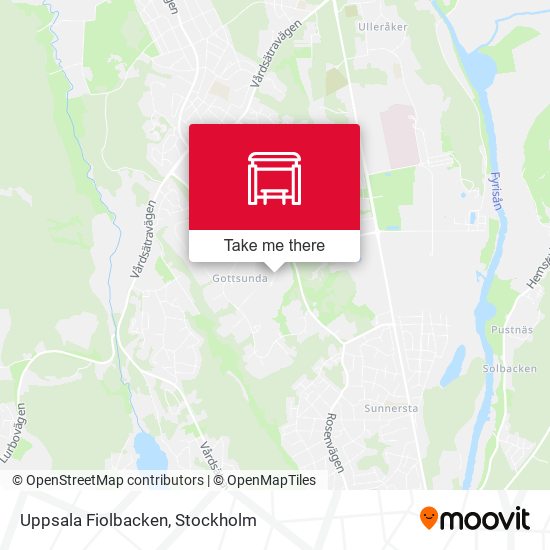 Uppsala Fiolbacken map