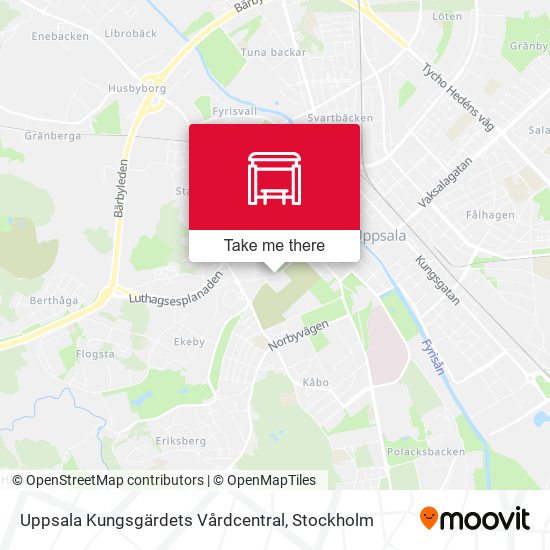 Uppsala Kungsgärdets Vårdcentral map
