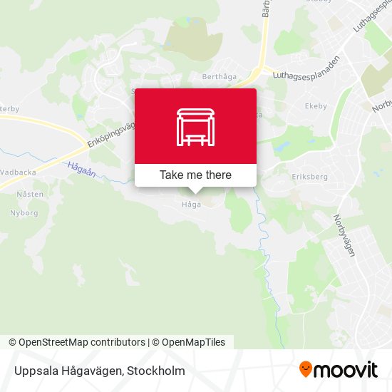 Uppsala Hågavägen map