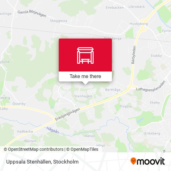 Uppsala Stenhällen map