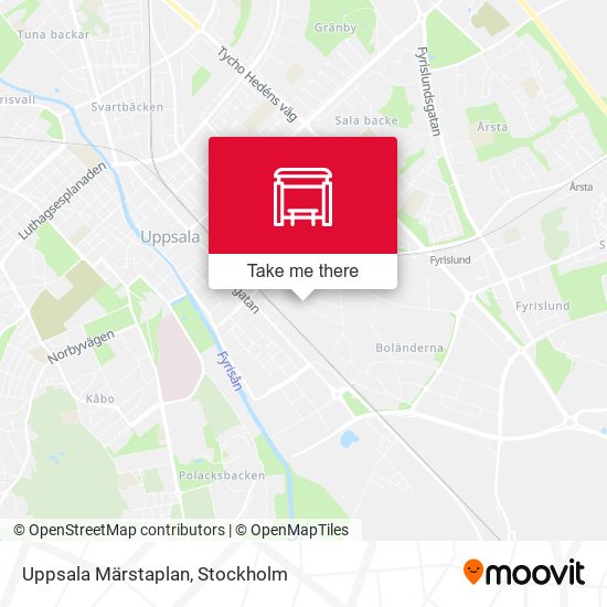 Uppsala Märstaplan map