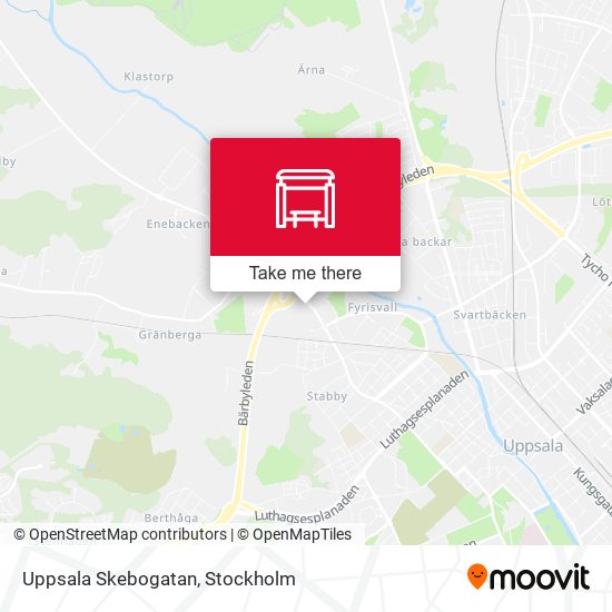 Uppsala Skebogatan map