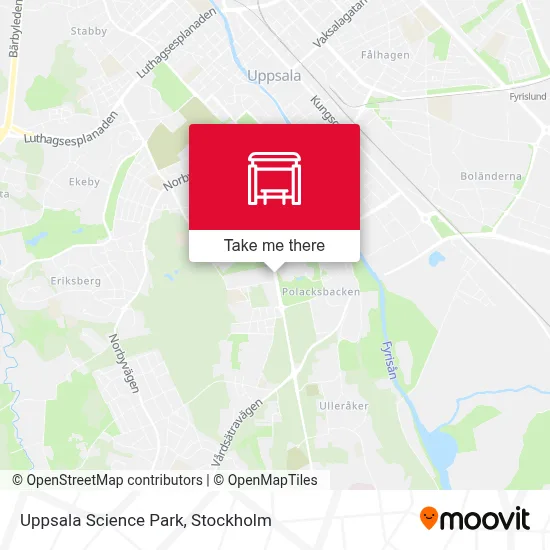 Uppsala Science Park map