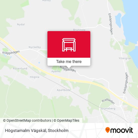 Högstamalm Vägskäl map