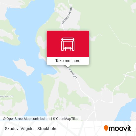 Skadevi Vägskäl map
