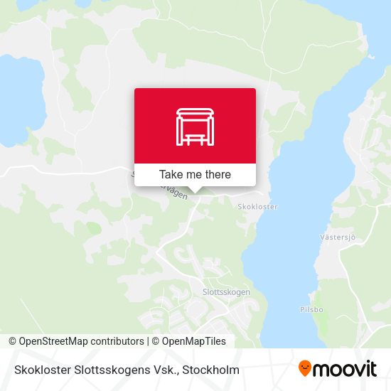 Skokloster Slottsskogens Vsk. map