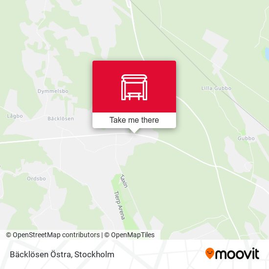 Bäcklösen Östra map