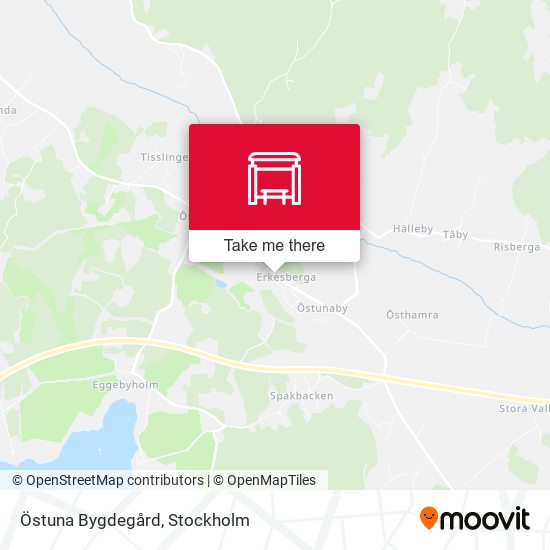 Östuna Bygdegård map