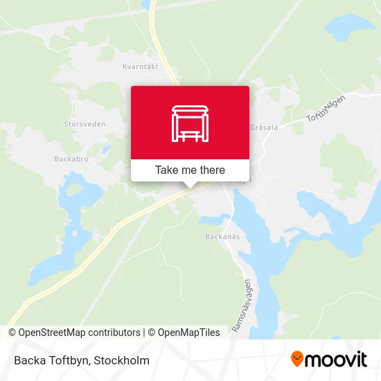 Backa Toftbyn map