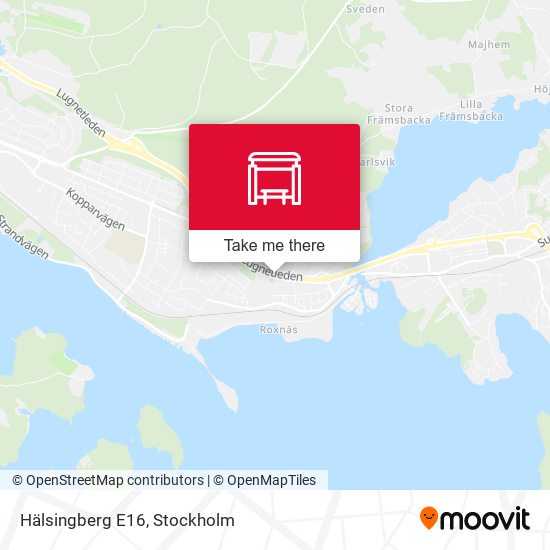 Hälsingberg E16 map
