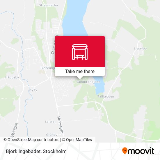 Björklingebadet map