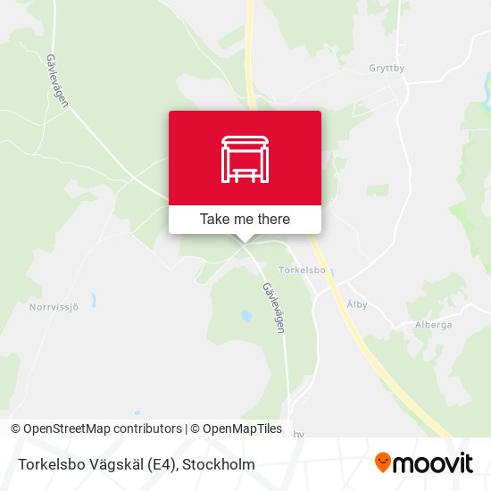 Torkelsbo Vägskäl (E4) map