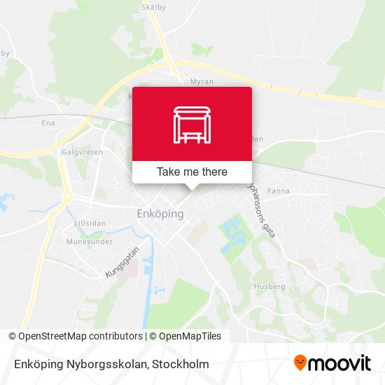 Enköping Nyborgsskolan map