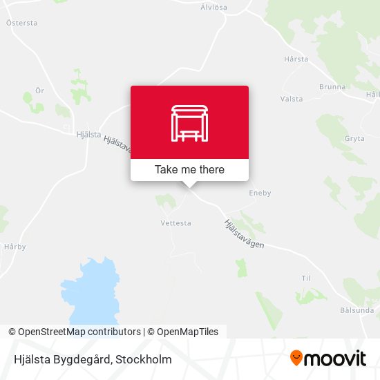 Hjälsta Bygdegård map