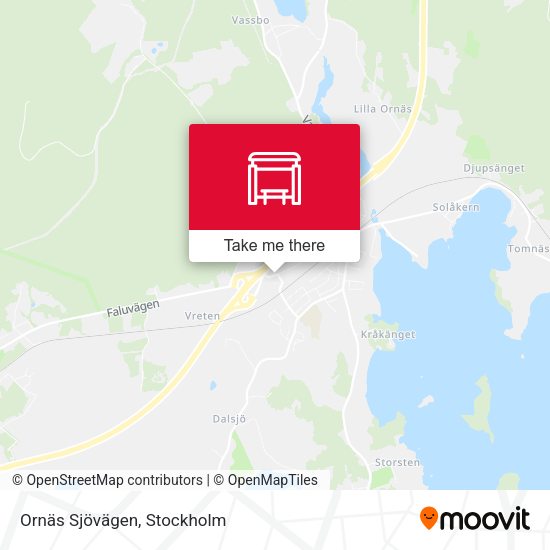 Ornäs Sjövägen map