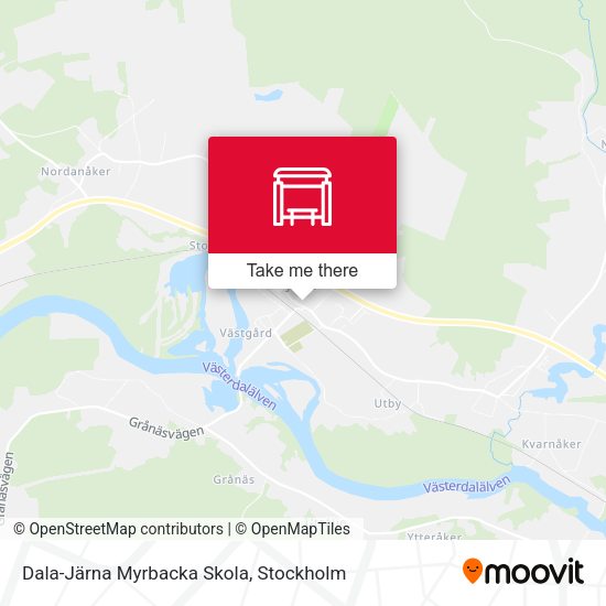 Dala-Järna Myrbacka Skola map