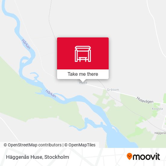 Häggenås Huse map