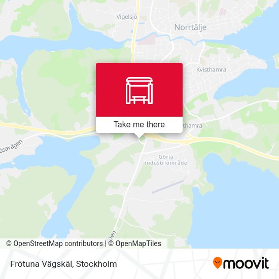 Frötuna Vägskäl map