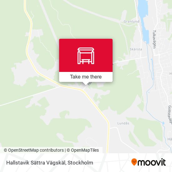 Hallstavik Sättra Vägskäl map
