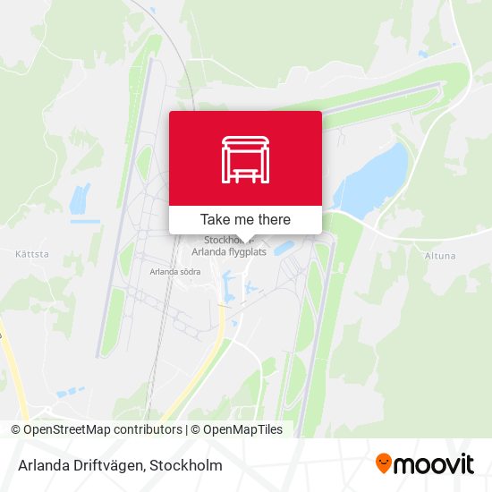Arlanda Driftvägen map