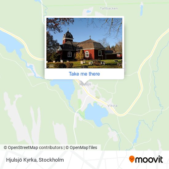 Hjulsjö Kyrka map