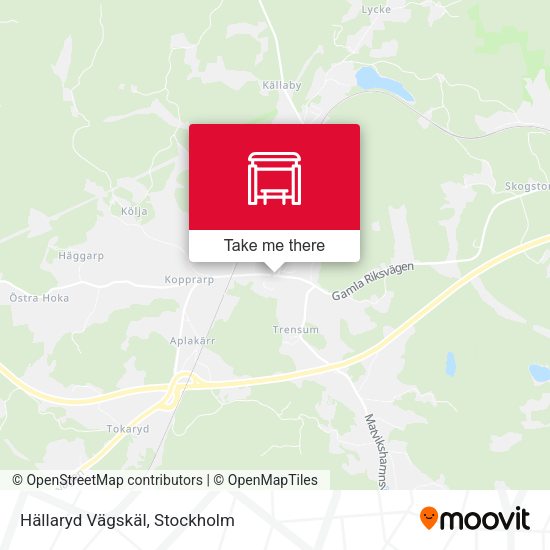 Hällaryd Vägskäl map