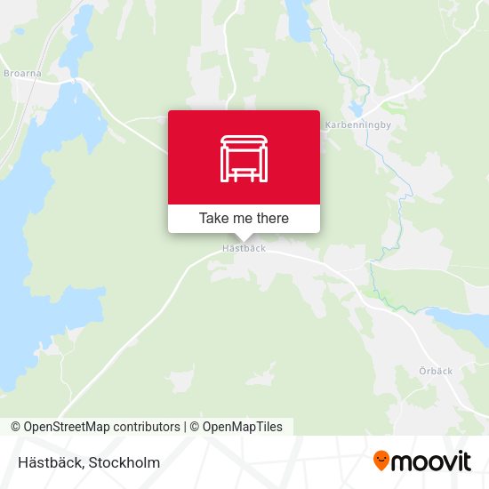 Hästbäck map