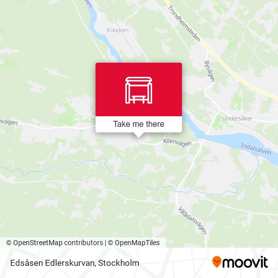 Edsåsen Edlerskurvan map