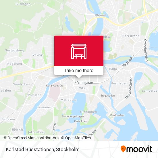Karlstad Busstationen map